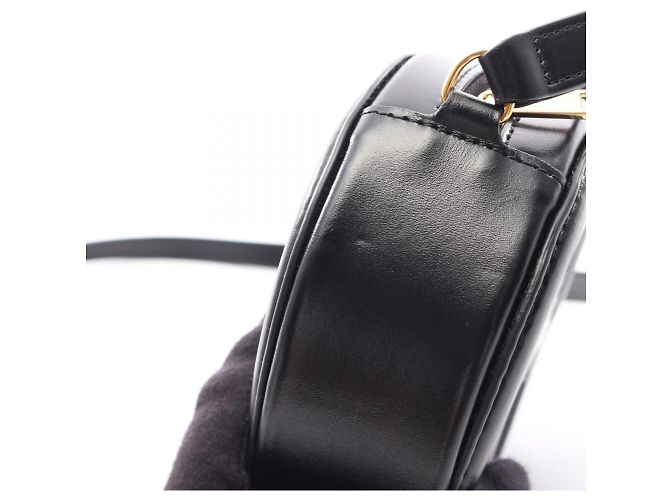 Céline Borsa a Spalla Celine Triomphe Oval Purse Nero - vista 7