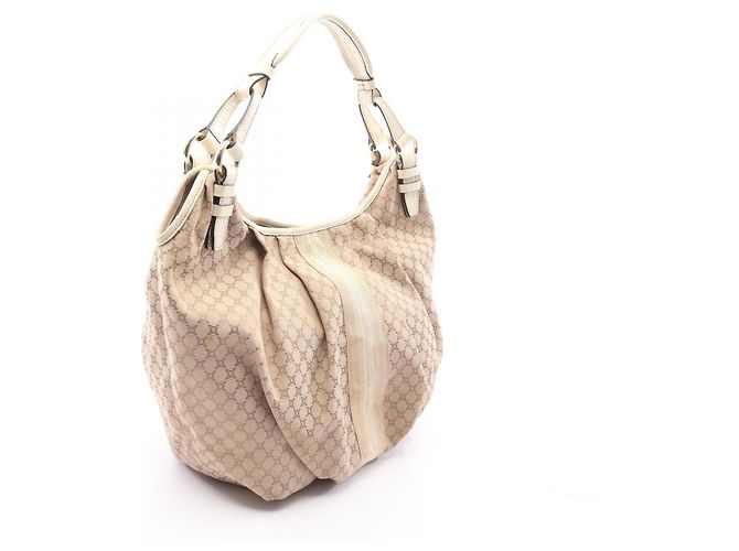 Céline Borsa a tracolla/Borsa a mano Celine Macadam Bianco Beige - vista 2