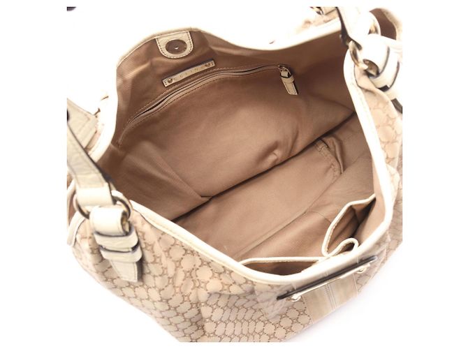 Céline Borsa a tracolla/Borsa a mano Celine Macadam Bianco Beige - vista 3