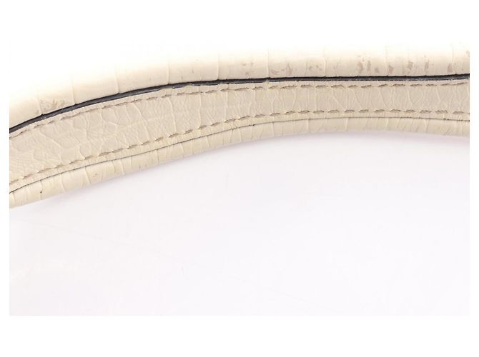 Céline Borsa a tracolla/Borsa a mano Celine Macadam Bianco Beige - vista 5