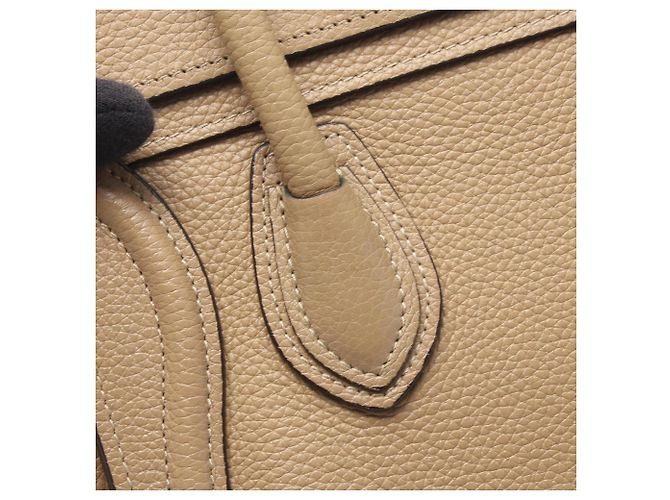 Céline Borsa a 2 vie Celine Luggage Nano Shopper Beige - vista 8