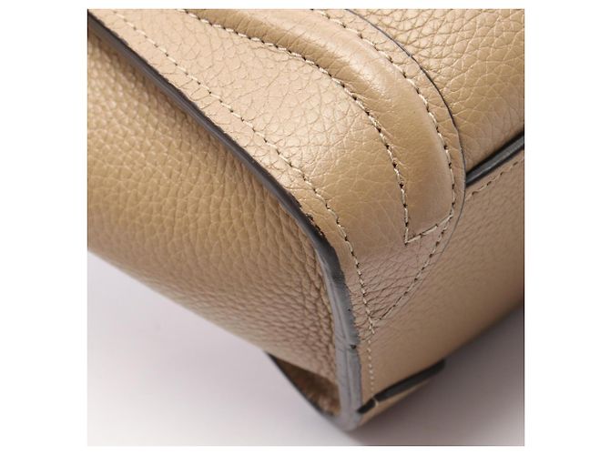 Céline Borsa a 2 vie Celine Luggage Nano Shopper Beige - vista 9