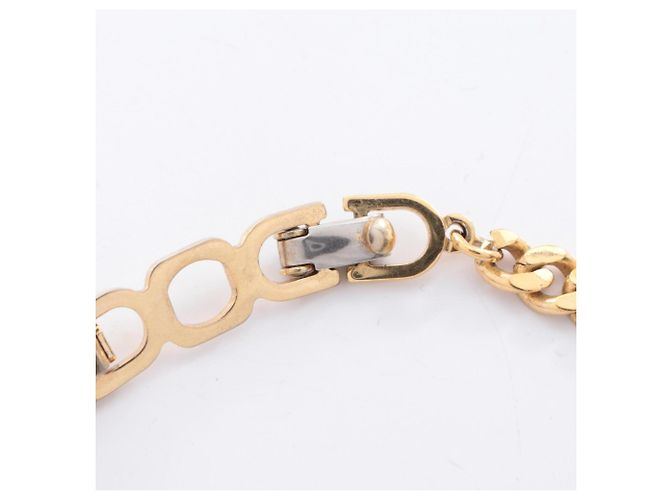 Collana Christian Dior placcata oro e strass D'oro - vista 6