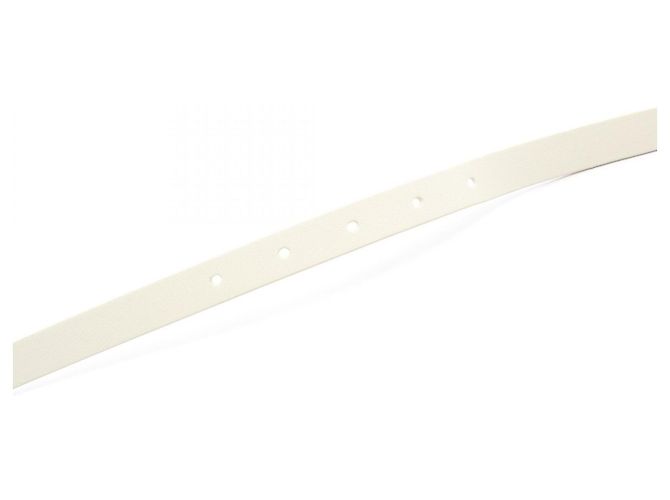 Cinturón estándar de cuero blanco para mujer Christian Dior - vista 3