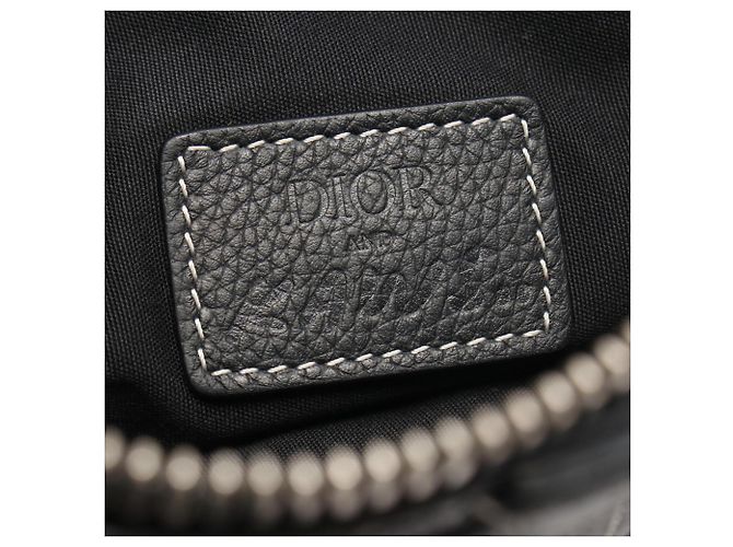 Christian Dior Dior x Kaws Saddle Bag Nero Bianco Giallo - vista 4