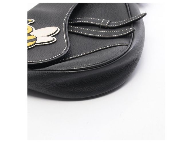 Christian Dior Dior x Kaws Saddle Bag Nero Bianco Giallo - vista 6