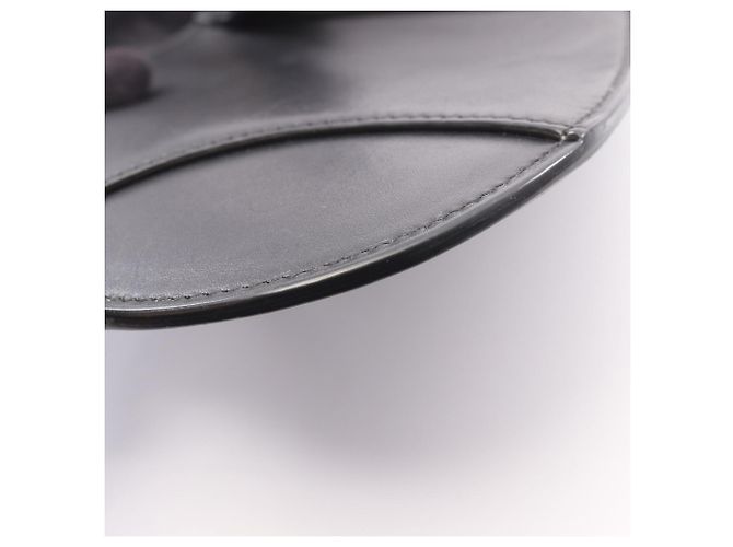 Borsa a tracolla Saddle di Christian Dior in pelle nera Nero - vista 10