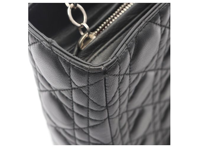 Borsa Christian Dior Lady Large Cannage Nero - vista 10