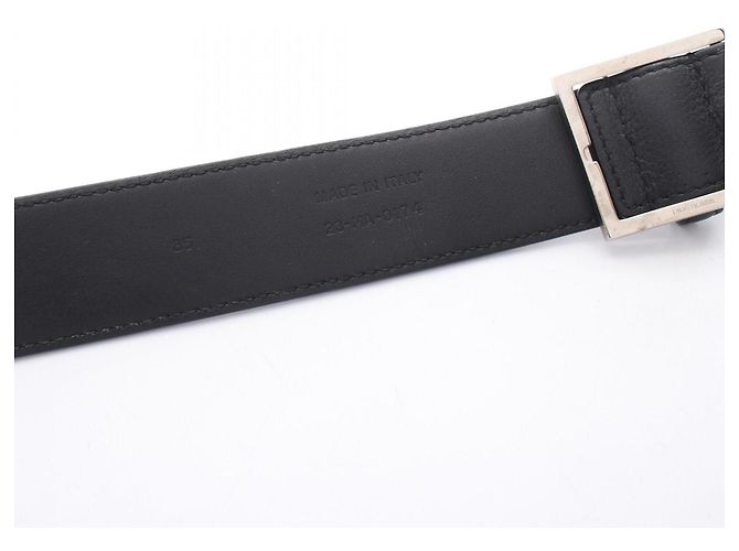 Christian Dior Dior Homme Ledergürtel mit schwarzen Polka Dots - Ansicht 5