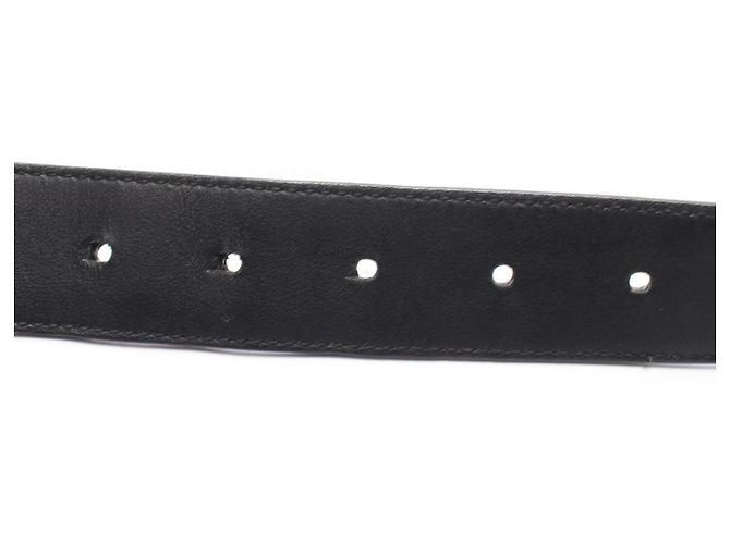 Christian Dior Dior Homme Ledergürtel mit schwarzen Polka Dots - Ansicht 8