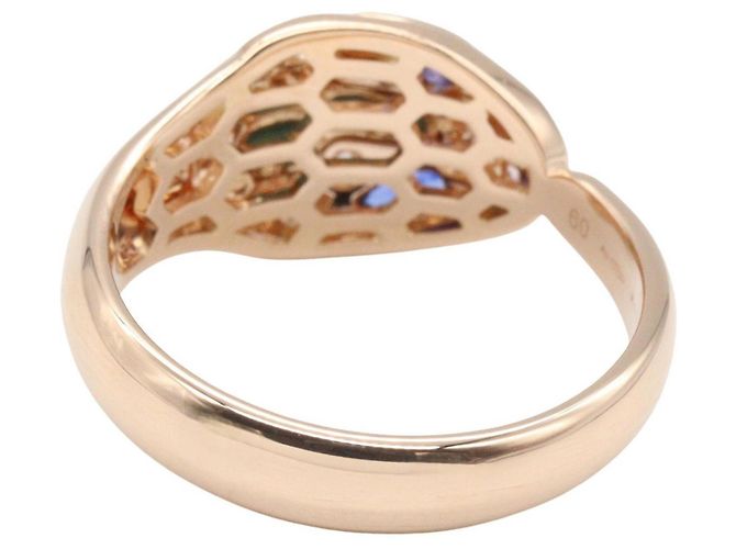 Bulgari Bvlgari Serpenti Ring aus Saphir, Diamant und Malachit Blau Golden - Ansicht 3