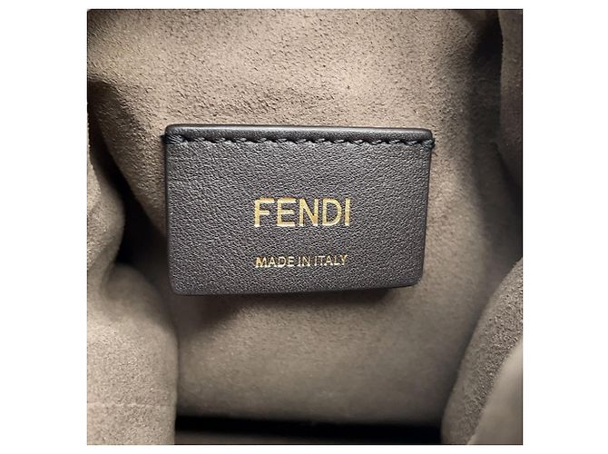 Borsa Fendi Montresor Mini Bianco Rosso Blu navy - vista 15
