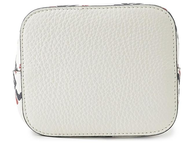Borsa Fendi Montresor Mini Bianco Rosso Blu navy - vista 3