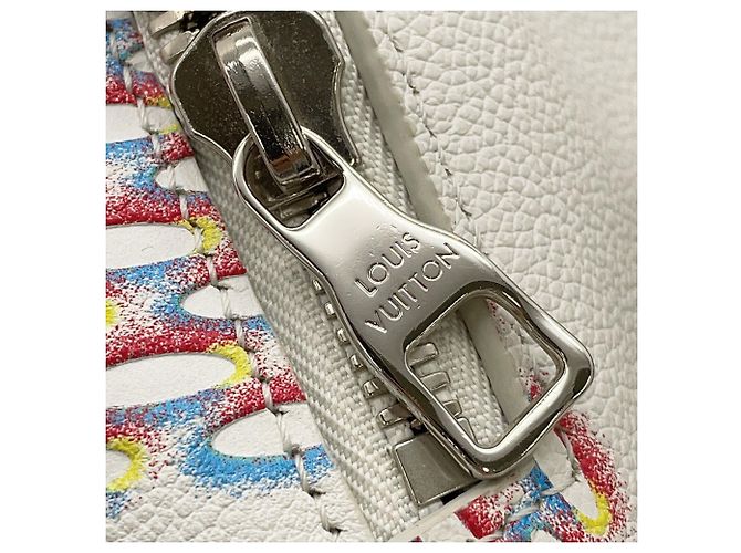 Zaino Louis Vuitton Damier Spray Racer Bianco - vista 10