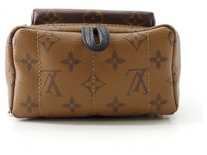 Zaino Louis Vuitton Monogram Reverse Palm Springs MINI Nero - vista 4