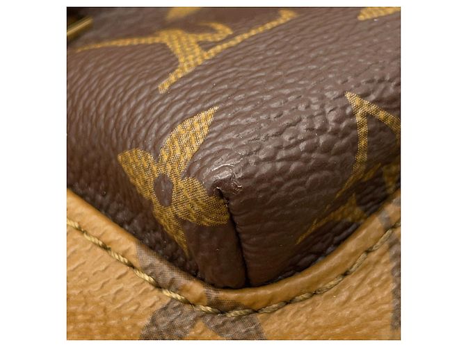 Zaino Louis Vuitton Monogram Reverse Palm Springs MINI Nero - vista 8