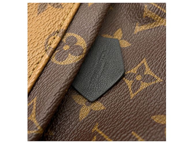 Zaino Louis Vuitton Monogram Reverse Palm Springs MINI Nero - vista 9