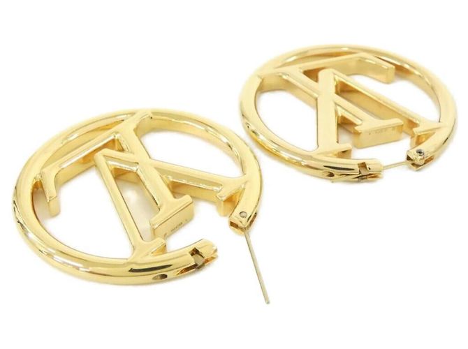 Orecchini a cerchio Louis Vuitton Louise M64288 D'oro - vista 4