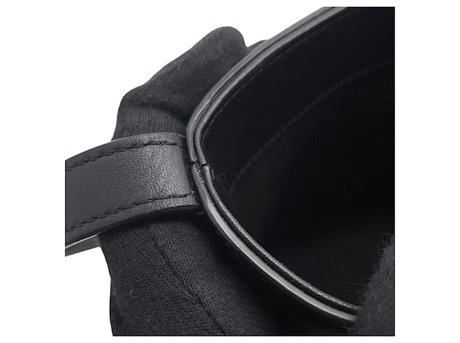 Céline Borsa a Spalla Celine Cuir Triomphe Small Nero - vista 11