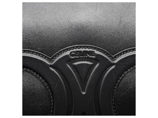 Céline Borsa a Spalla Celine Cuir Triomphe Small Nero - vista 16