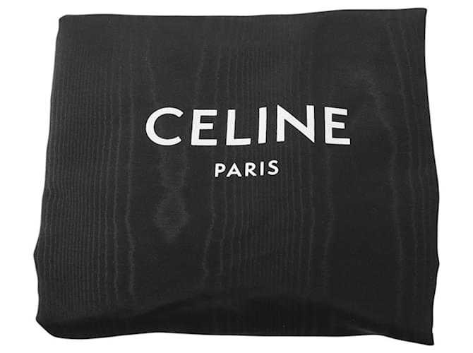 Céline Borsa a Spalla Celine Cuir Triomphe Small Nero - vista 18