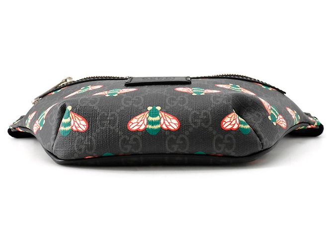Borsa a tracolla Gucci Bee GG Supreme Nero - vista 4