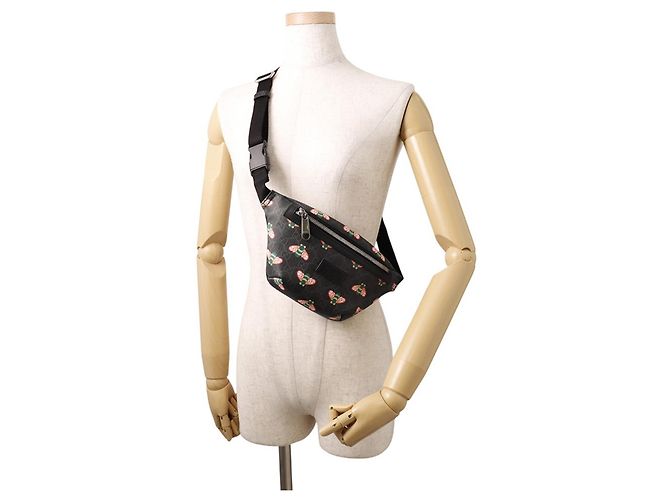 Borsa a tracolla Gucci Bee GG Supreme Nero - vista 5
