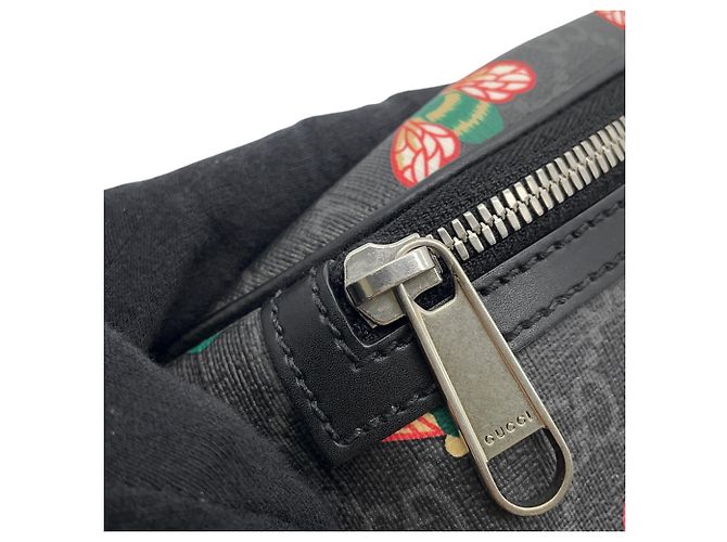 Borsa a tracolla Gucci Bee GG Supreme Nero - vista 8