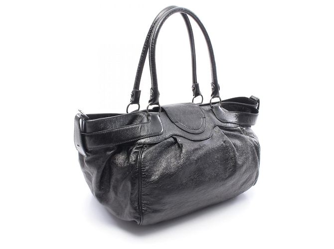 Bolsa de Ombro Salvatore Ferragamo Gancini Preto - vista 2