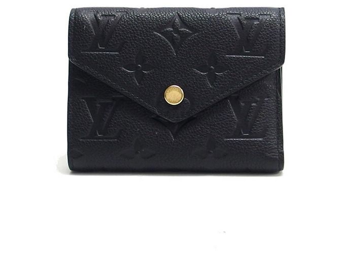 Louis Vuitton Monogram Empreinte Carteira Victorine Preto - vista 2