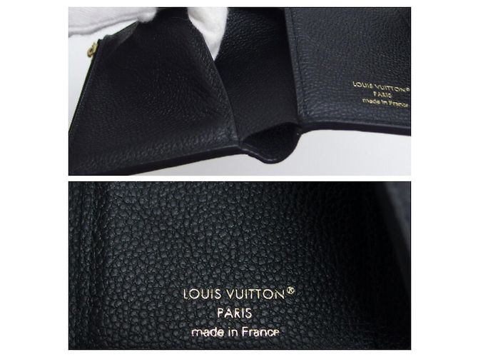 Louis Vuitton Monogram Empreinte Carteira Victorine Preto - vista 9