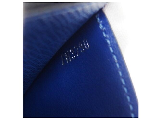 Portafoglio monete Louis Vuitton Monogram Taigarama Blu - vista 8