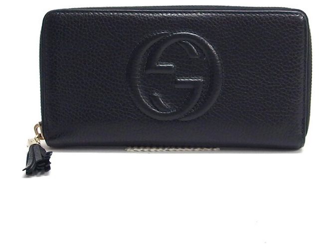 Carteira longa Gucci Soho Interlocking G Preto - vista 2