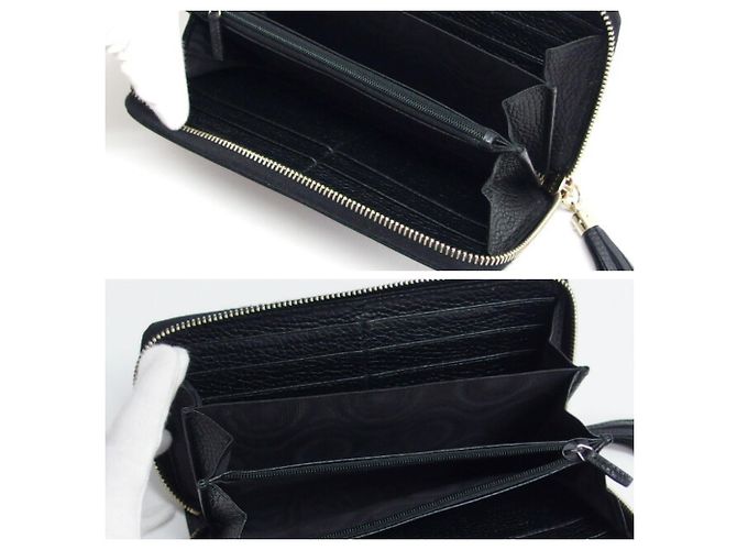 Carteira longa Gucci Soho Interlocking G Preto - vista 4