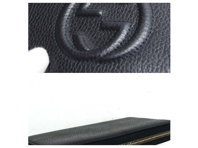 Carteira longa Gucci Soho Interlocking G Preto - vista 6