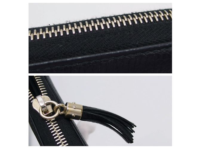 Carteira longa Gucci Soho Interlocking G Preto - vista 7