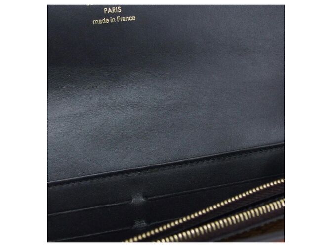 Louis Vuitton Monogram Reverse Portefeuille Sarah Dauphine Flap Long Wallet Marrone - vista 10