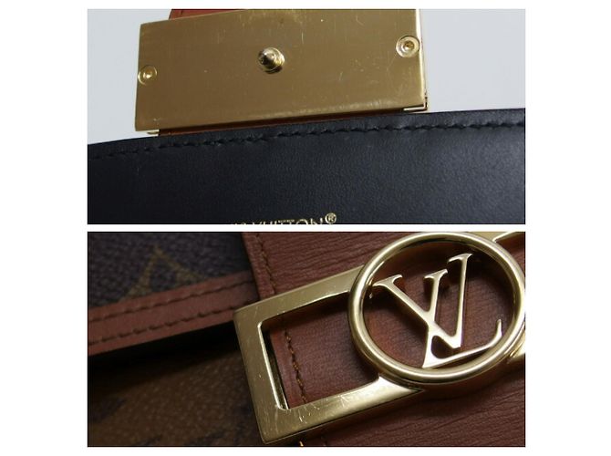 Louis Vuitton Monogram Reverse Portefeuille Sarah Dauphine Flap Long Wallet Marrone - vista 7