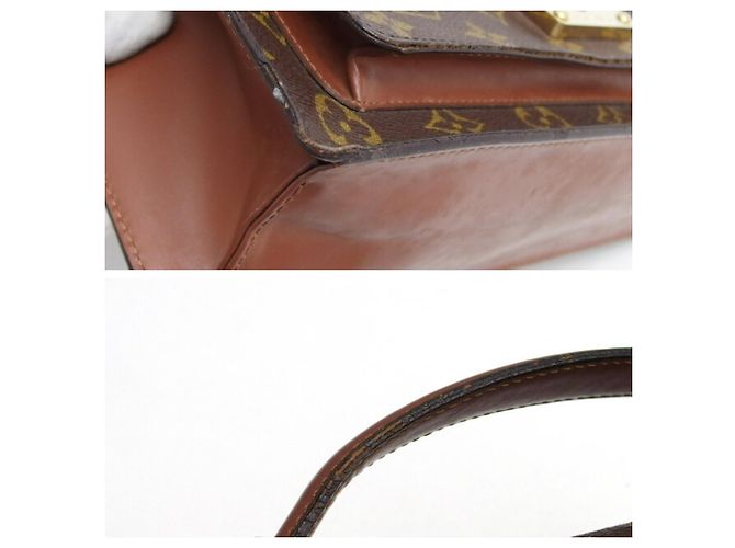 Borsa Louis Vuitton Monogram Monceau 28 Marrone - vista 6