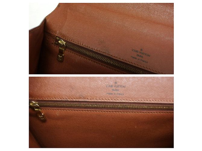 Borsa Louis Vuitton Monogram Monceau 28 Marrone - vista 9