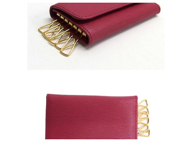 Prada Vitello Move Metal Tri-fold 6-Key Case Pink - Ansicht 4