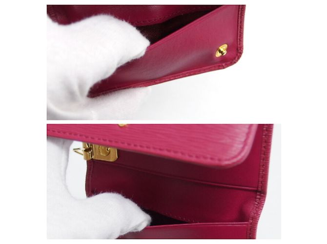 Prada Vitello Move Metal Tri-fold 6-Key Case Pink - Ansicht 6