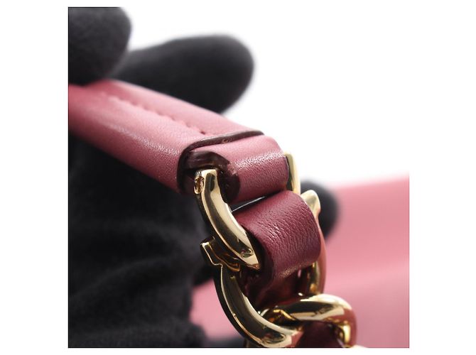 Borsa Salvatore Ferragamo Gancini Rosa - vista 8