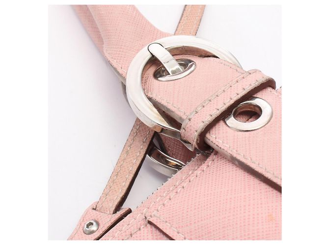 Borsa a mano in pelle rosa Salvatore Ferragamo - vista 10