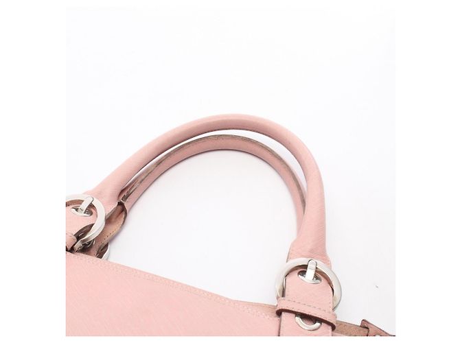 Borsa a mano in pelle rosa Salvatore Ferragamo - vista 12