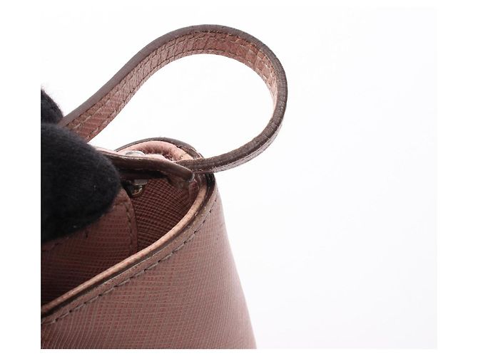 Borsa a mano in pelle rosa Salvatore Ferragamo - vista 13