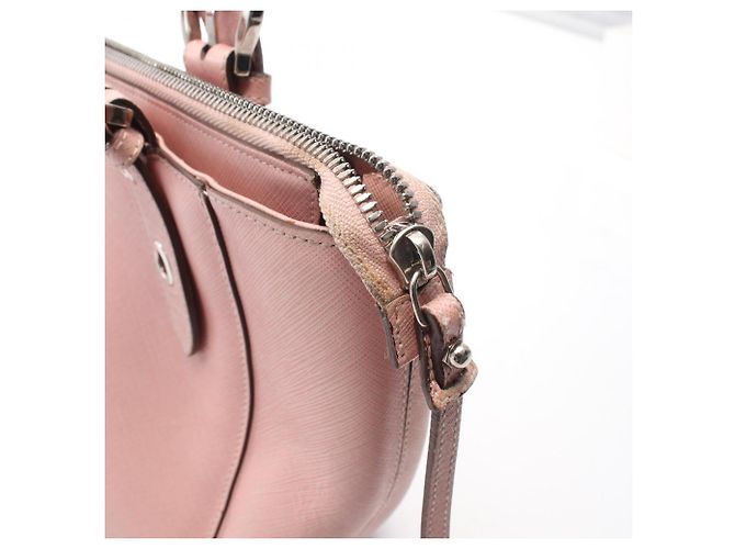 Borsa a mano in pelle rosa Salvatore Ferragamo - vista 14
