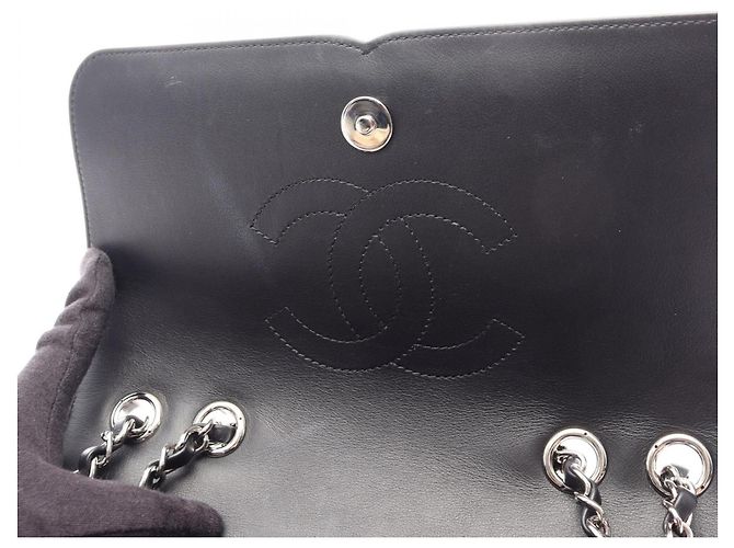 Bolsa de Ombro Chanel CC Filigree Preto Vermelho Multicor - vista 7