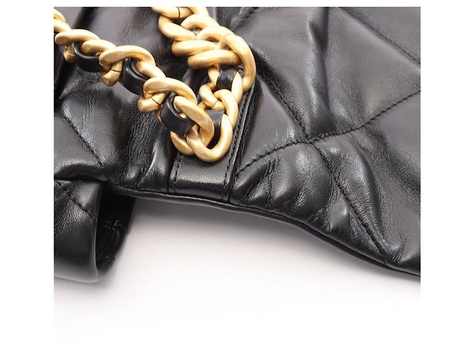 Borsa a Spalla Chanel 19 Dixneuf Matelassé Nero - vista 9