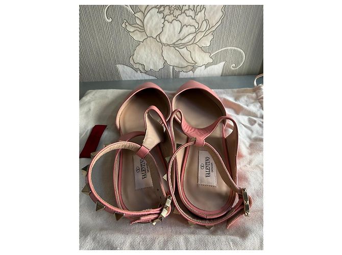 Valentino Garavani Ballerine Rockstud Rosa - vista 3